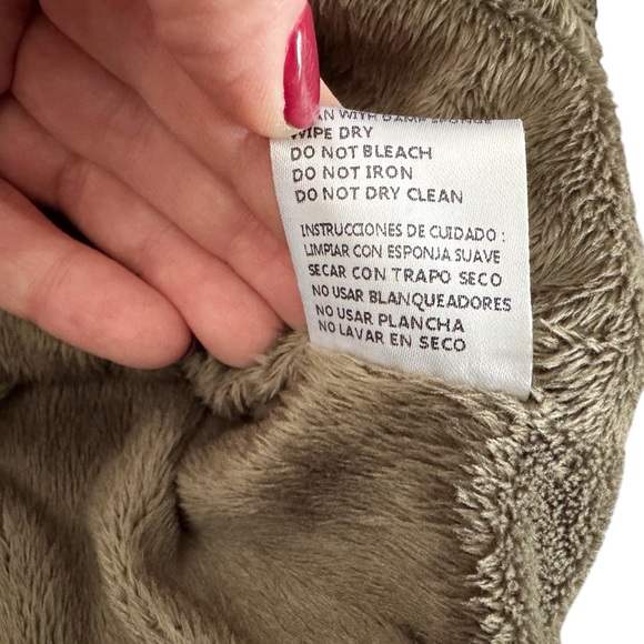 Fashionomics Quilted Hooded Vest Olive and Brown women’s size M goblincore - Picture 12 of 16